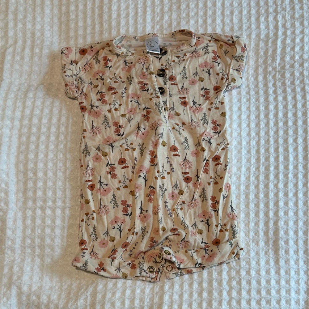 Lou Lou Floral Short-Sleeve Romper